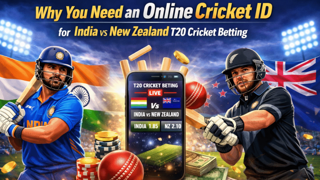 Why You Need an Online Cricket ID for India vs New Zealand T20 Cricket Betting